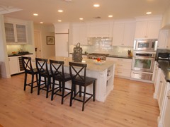 Custom Cabinets Pine Flooring