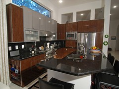 Custom Kitchen Chrome Wood